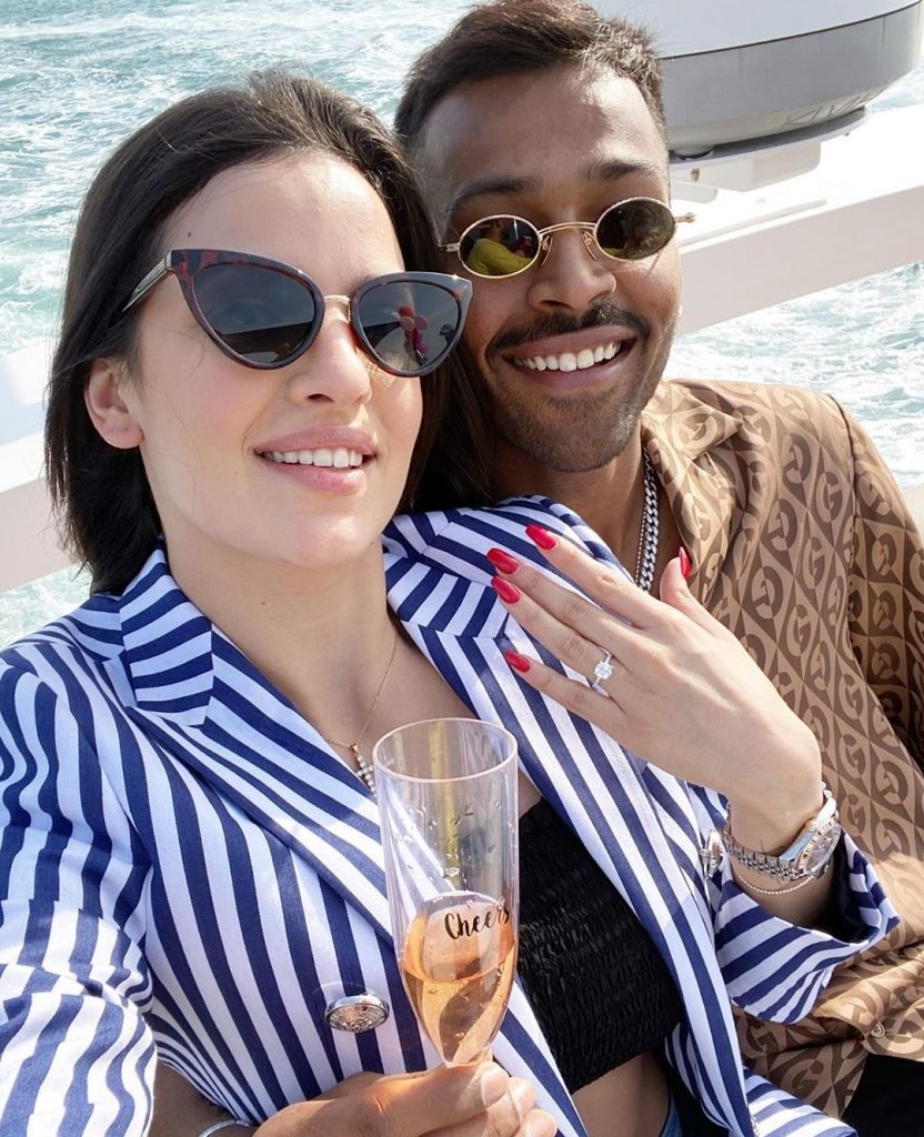 Hardik Pandya and Natasha Stankovic Engagement